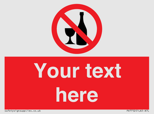 Custom prohibition no alcohol